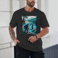Bigfoot Sasquatch Loch Ness Monster Introvert Bruh Unisex T-Shirt