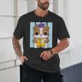 Bulldog Anime Pup Graduation Unisex T-Shirt