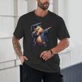 Capybara Graduation Dabbing Capy Wearing Graduate Gown Unisex T-Shirt