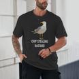 Chip Stealing Seagull Men Women Seaside Holiday Memory Unisex T-Shirt Chip Stealing Seagull Men Women Seaside Holiday Memory Unisex T-Shirt