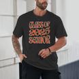 Class Of 2025 Senior Orange And Student Graduation Unisex T-Shirt