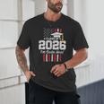 Class Of 2026 Senior Graduation American Flag Senior 2026 Unisex T-Shirt