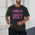 Class Of 2027 Pink Girls Shirt Graduation Unisex T-Shirt