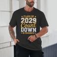 Class Of 2029 Count Down Fun First Day 8th Grade Graduation Unisex T-Shirt