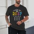 Class Of 2037 Grow With Me Checklist Graduation Unisex T-Shirt