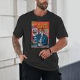 Dead Roast Coffee Comic Book Cover Style Skeleton Barista Unisex T-Shirt