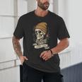 Elder Emo Skeleton Beanie Nostalgia Scene Aesthetic Unisex T-Shirt