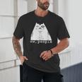 Ew People Introvert Sayings Sarcastic Cat Quote Unisex T-Shirt