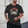 Ew People Retro Cat Vintage Anti Social Introvert Unisex T-Shirt