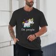 Ew People Unicorn Lover Introvert Rainbow Unicorn Unisex T-Shirt