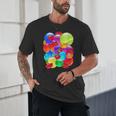 Frutiger Aero Aesthetic Tech Orb Pattern Heart Cherry Lips Unisex T-Shirt