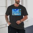 Frutiger Aero Beach Y2k Aesthetic Palm Tree Sand Ocean Unisex T-Shirt