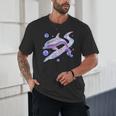 Frutiger Aero Y2K Chrome Dolphin Unisex T-Shirt