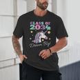 Girls Class Of 2034 Magical Unicorn Graduation Cap Unisex T-Shirt