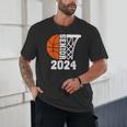 Graduate Senior Class Of 2024 Basketball Player Graduation Unisex T-Shirt
