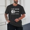 I Like Guitar & Maybe 3 People Music Introvert Guitar Unisex T-Shirt