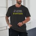 I'd Rather Be Reading Fantasy Epic Magic Book Lover Geek Unisex T-Shirt