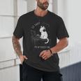Introvert Cat With Coffee On Computer Antisocial Emo Goth Unisex T-Shirt Introvert Cat With Coffee On Computer Antisocial Emo Goth Unisex T-Shirt
