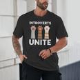 Introvert Unite Kitty Paws Raise Introverted Gathering Unisex T-Shirt Introvert Unite Kitty Paws Raise Introverted Gathering Unisex T-Shirt