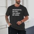 Introverted But Will Talk About My Horse Farm Rodeo Cowgirl Unisex T-Shirt