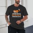 Introverts Cat Lover Introvert Antisocial Cats Anti Social Unisex T-Shirt