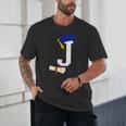 Kids Initial J Letter For Boys Preschool Graduation Kindergarten Unisex T-Shirt