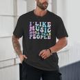I Like Music More Than People Introvert Musician Retro Unisex T-Shirt I Like Music More Than People Introvert Musician Retro Unisex T-Shirt