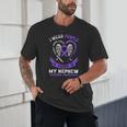 Overdose Awareness Shirt In Memory Of Nephew Purple Ribbon Unisex T-Shirt Overdose Awareness Shirt In Memory Of Nephew Purple Ribbon Unisex T-Shirt