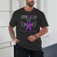 Pancreatic Cancer I Wear Purple In Memory Of My Dad Unisex T-Shirt Pancreatic Cancer I Wear Purple In Memory Of My Dad Unisex T-Shirt