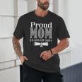 Proud Mom Of a 2024 Graduate Mama Checkered Graduation Unisex T-Shirt