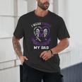 Purple In Memory Of My Dad Pancreatic Cancer Back Graphic Unisex T-Shirt