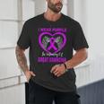 Purple In Memory Of Great Grandma Epilepsy Awareness Graphic Unisex T-Shirt