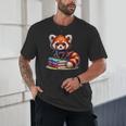 Red Panda Books Lover Reading Bookworm Unisex T-Shirt Red Panda Books Lover Reading Bookworm Unisex T-Shirt