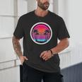 Retro 80s Synthwave Sunset & Palm Trees Retro Nostalgia 80s Unisex T-Shirt Retro 80s Synthwave Sunset & Palm Trees Retro Nostalgia 80s Unisex T-Shirt