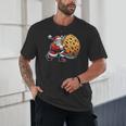 Santa Holding Cookie Xmas Baker Introvert Christmas Unisex T-Shirt Santa Holding Cookie Xmas Baker Introvert Christmas Unisex T-Shirt