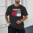 Senior 2025 Bowling Player Class Of 2025 Graduation Seniors Unisex T-Shirt
