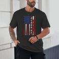 Senior 2026 Baseball American Flag Class Of 2026 Graduation Unisex T-Shirt