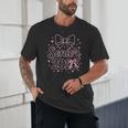 Senior 2026 Class Of 2026 Coquette Pink Bow Graduation Unisex T-Shirt