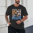 Senior 2026 Retro Groovy Flowers Graduation Unisex T-Shirt