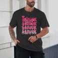 Senior Class Of 2026 Pink Coquette Bow Graduation 2026 Unisex T-Shirt