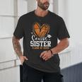 Senior Sister Class Of 2026 Basketball Graduation Heart Unisex T-Shirt