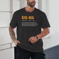 Sigma Male Definition Crazy Aura Lone Wolf Introvert Unisex T-Shirt