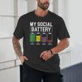My Social Battery Introverted Low Energy Antisocial Unisex T-Shirt My Social Battery Introverted Low Energy Antisocial Unisex T-Shirt