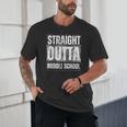Straight Outta Middle School Class Of 2024 Graduation Unisex T-Shirt