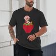 Strawberry Shortcake Sitting On Strawberry Retro Nostalgia Unisex T-Shirt