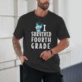 I Survived Fourth Grade Graduation Kids Owl Grad Unisex T-Shirt