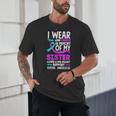 Teal & Purple In Memory Of My Sister Suicide Prevention Unisex T-Shirt Teal & Purple In Memory Of My Sister Suicide Prevention Unisex T-Shirt