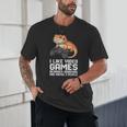I Like Video Games Bearded Dragon Gamer Introvert Mood Unisex T-Shirt I Like Video Games Bearded Dragon Gamer Introvert Mood Unisex T-Shirt
