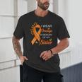 I Wear Orange In Memory Of My Sister Leukemia Awareness Unisex T-Shirt I Wear Orange In Memory Of My Sister Leukemia Awareness Unisex T-Shirt