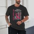 I Wear Pink In Memory Of Friend Breast Cancer Awareness Flag Unisex T-Shirt I Wear Pink In Memory Of Friend Breast Cancer Awareness Flag Unisex T-Shirt